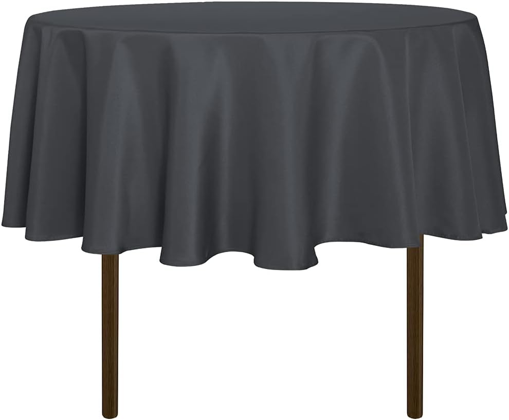 sancua Round Tablecloth - 48 Inch - Water Resistant Spill Proof Washable Polyester Table Cloth