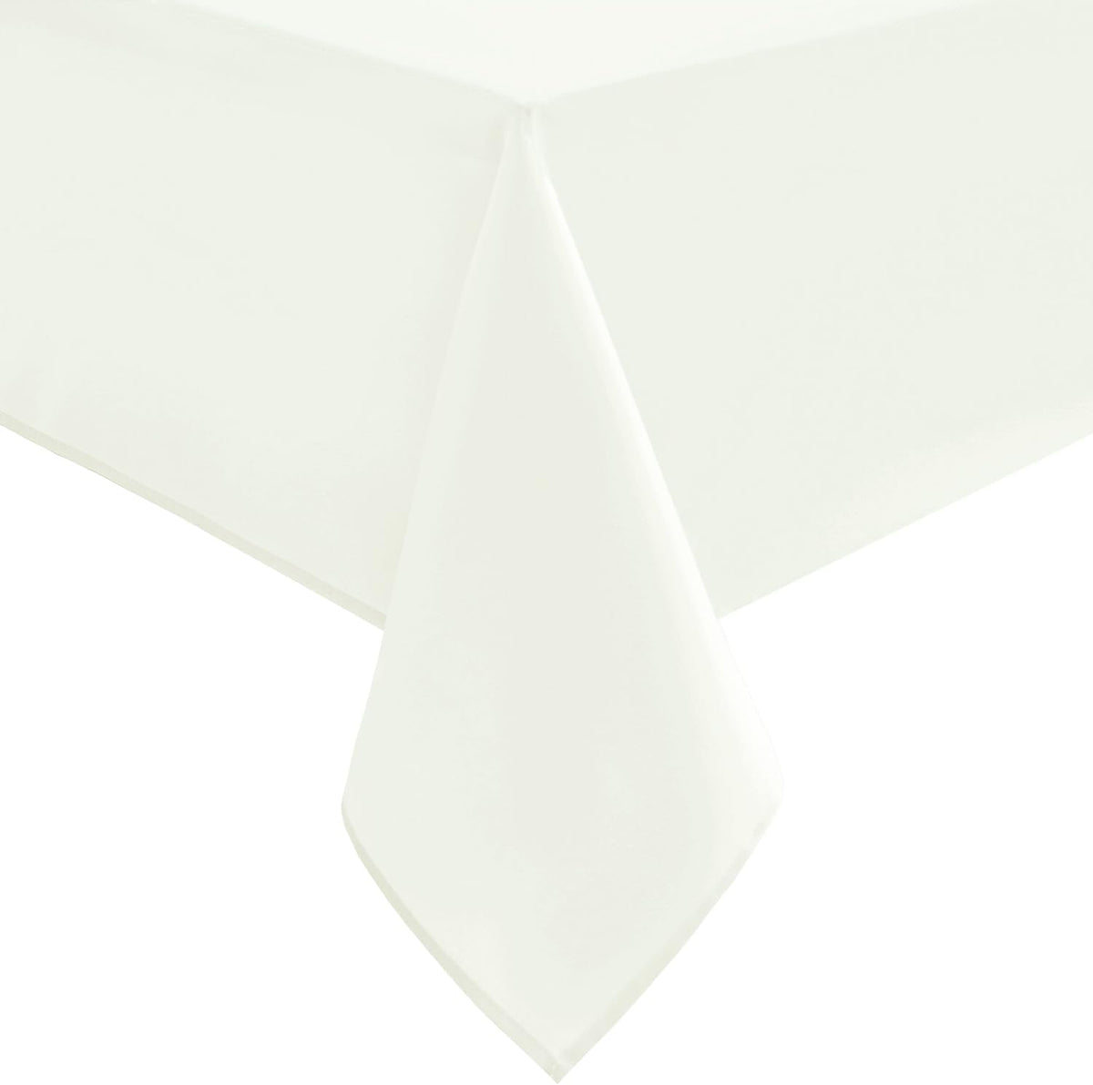 Hiasan Ivory Tablecloth Square - Waterproof and Spillproof Washable Fabric Table Cloth for Card