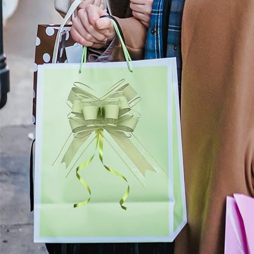 WEWILUCK Bows for Gift Wrapping, Sage Green Gift Bow for Presents, Gift Baskets, Gift Bags, Gift
