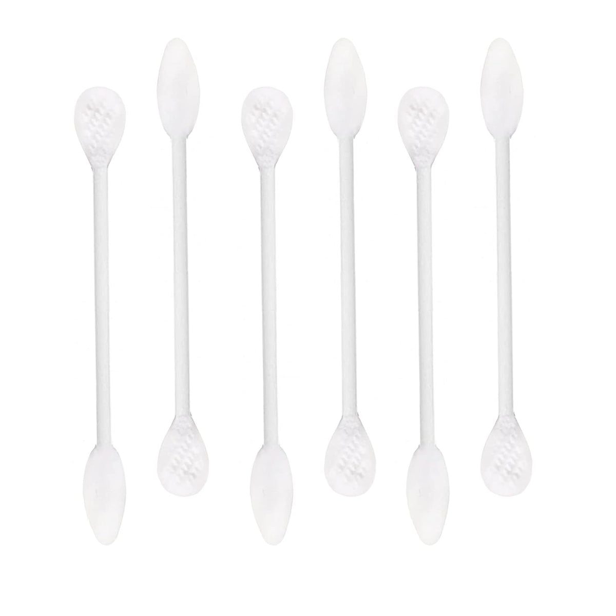 Paper Stick Thick Cotton Swabs with Precision and Flattened Tip 375pcs, Pointed&Flattened Tip