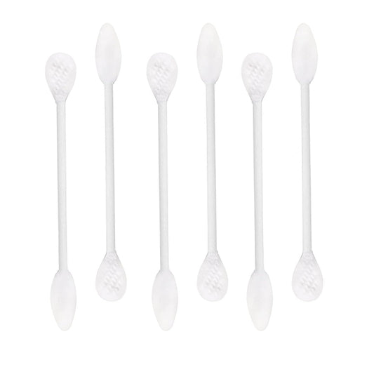 Paper Stick Thick Cotton Swabs with Precision and Flattened Tip 375pcs, Pointed&Flattened Tip