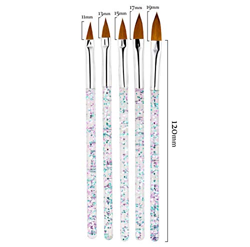 Artdone 31pcs Nail Art Brushes, Nail Art Tool Set, Dotting Tools, Dust Brush,Striping Brushes for