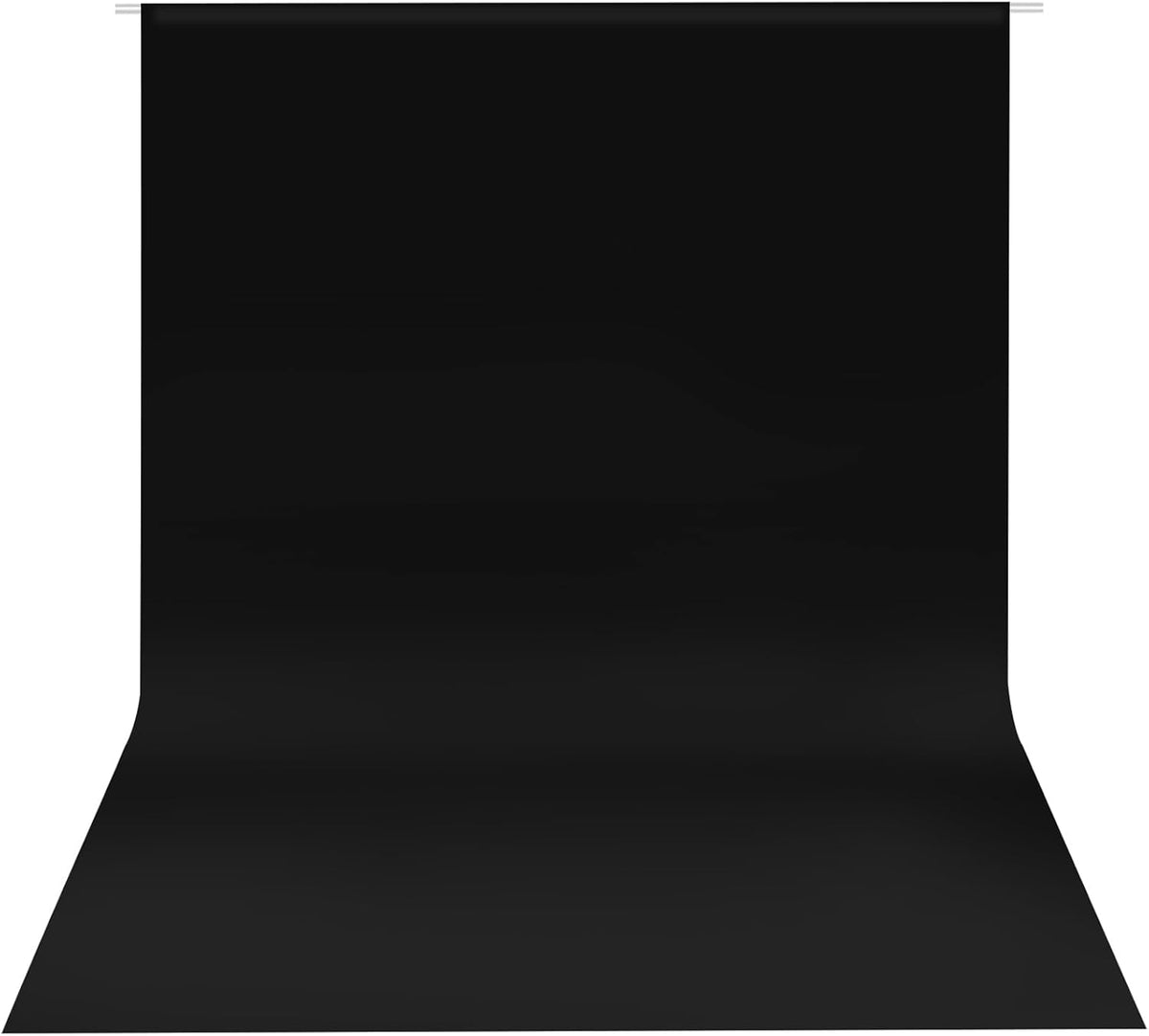 HEMMOTOP Black Backdrop 10x8 ft, Black Photo Backdrops for Photoshoot, Polyester Fabric Background