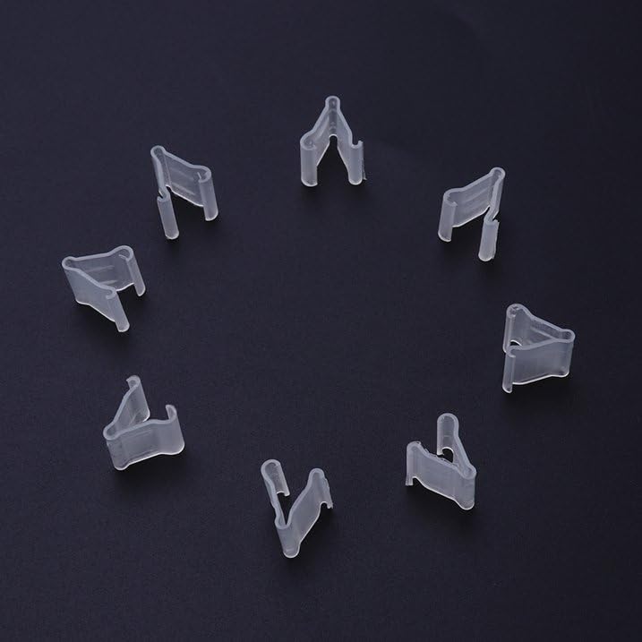 100Pcs Transparent Balloon V-shaped Clip Wedding Balloon Clip Creative Plastic V-Shaped Wedding