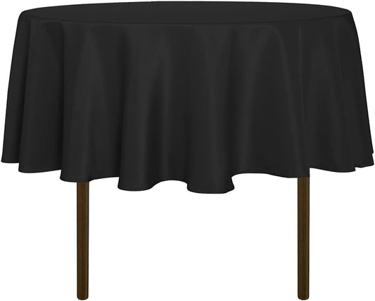 sancua 48 Inch Round Tablecloth (Fits 20-36 Inch Tables), Water Resistant Spill Proof Washable