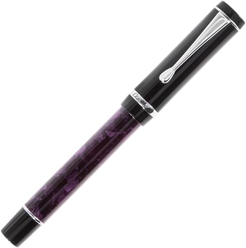 Conklin Duragraph Fountain Pen Purple Nights - Extra Fine Nib, Precision Writing Instrument with