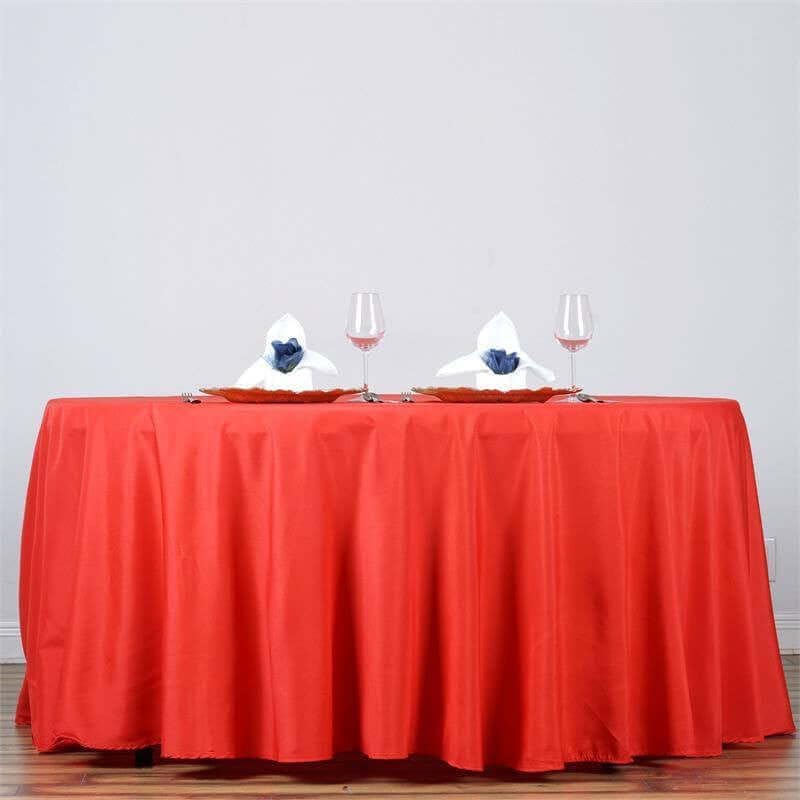 Efavormart Round Tablecloth, 132 Inch Stain & Wrinkle Resistant Washable Table Cloth, Decorative