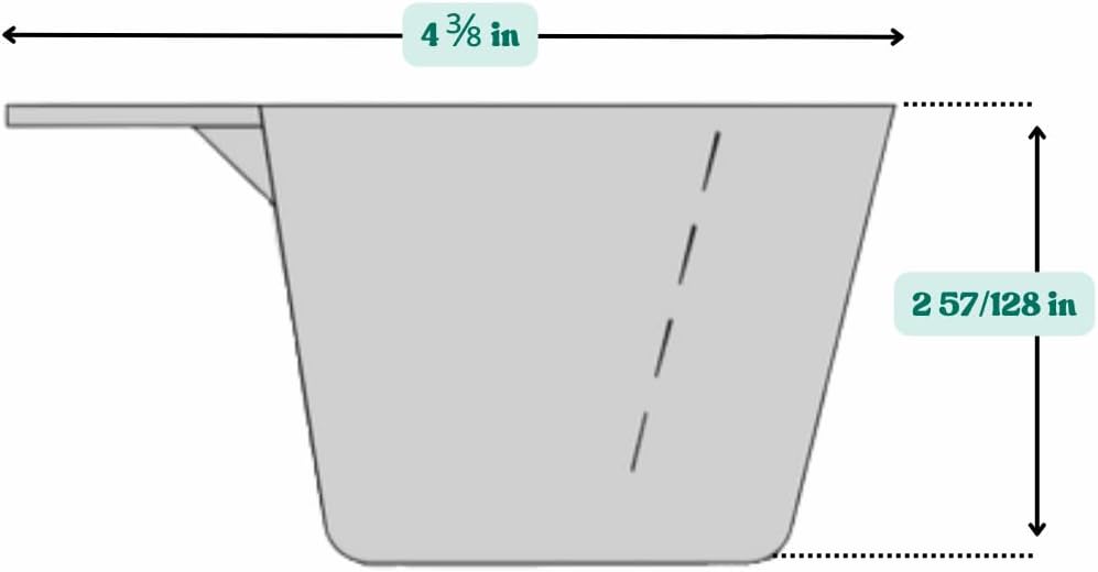 5 Oz. (2/3 Cup | 150 mL) Scoop for Measuring Coffee, Pet Food, Grains, Protein, Spices and Other