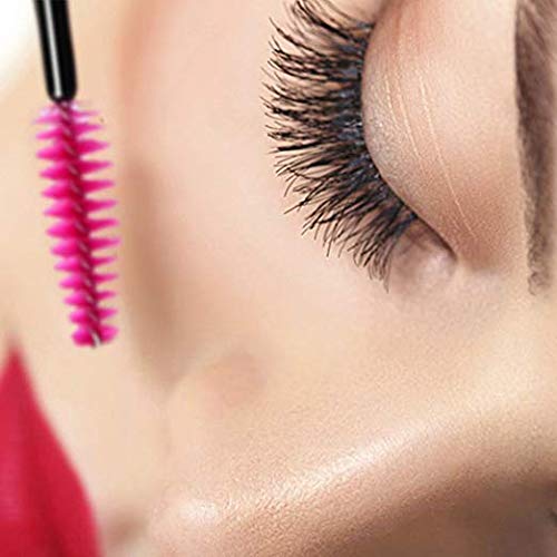 G2PLUS 300PCS Eyelash Brush, Disposable Mascara Wands Applicator Makeup Tools, Eyebrow Spoolies