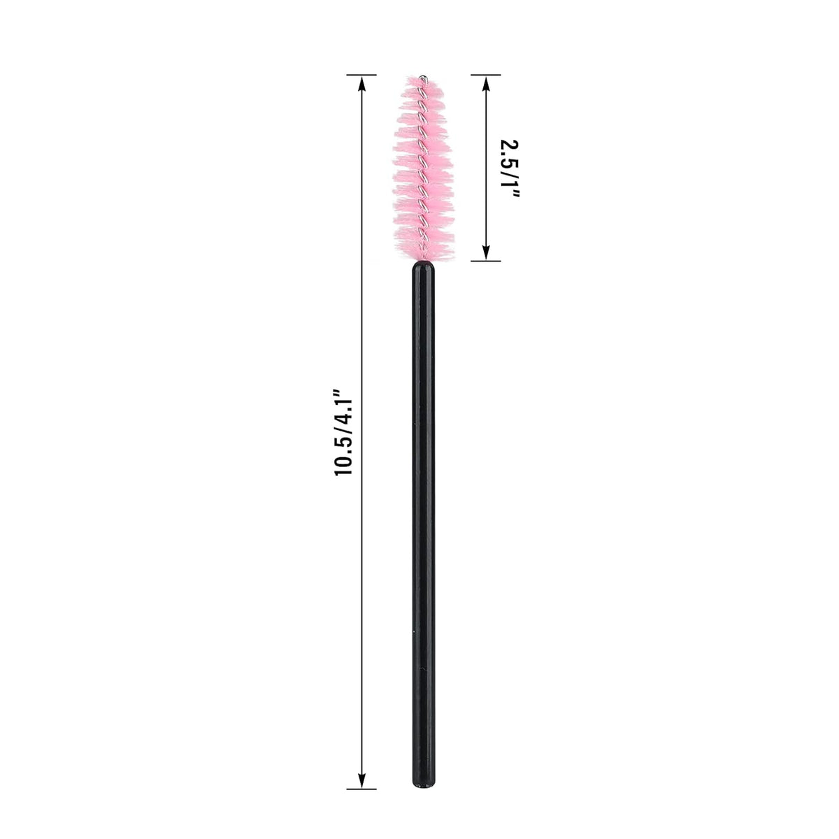 G2PLUS 100PCS Disposable Eyelash Brushes, Adjustable Mascara Wands Makeup Applicator, Lash Spoolies
