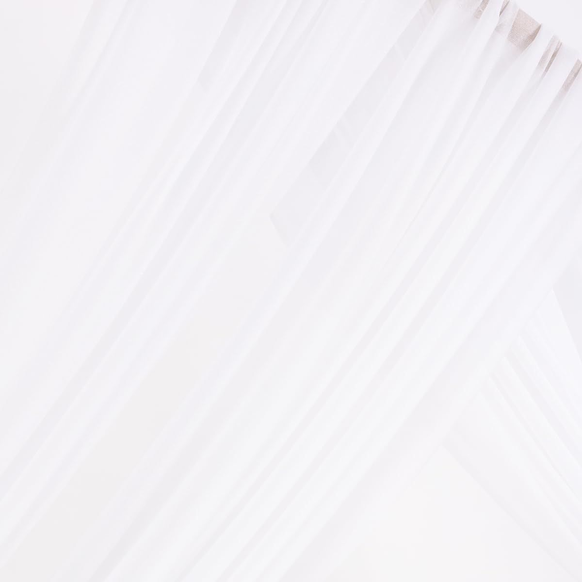 MLMW Wedding Arch Draping Fabric 2 Panels 29" x 20Ft White Sheer Wedding Arch Backdrop Drapes