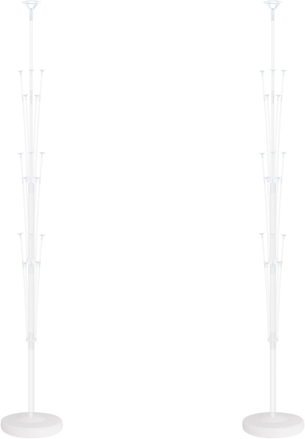 Column Stand Kit Set of 2 - Balloon Stand With Base and Pole, Tower Backdrop Decoration for