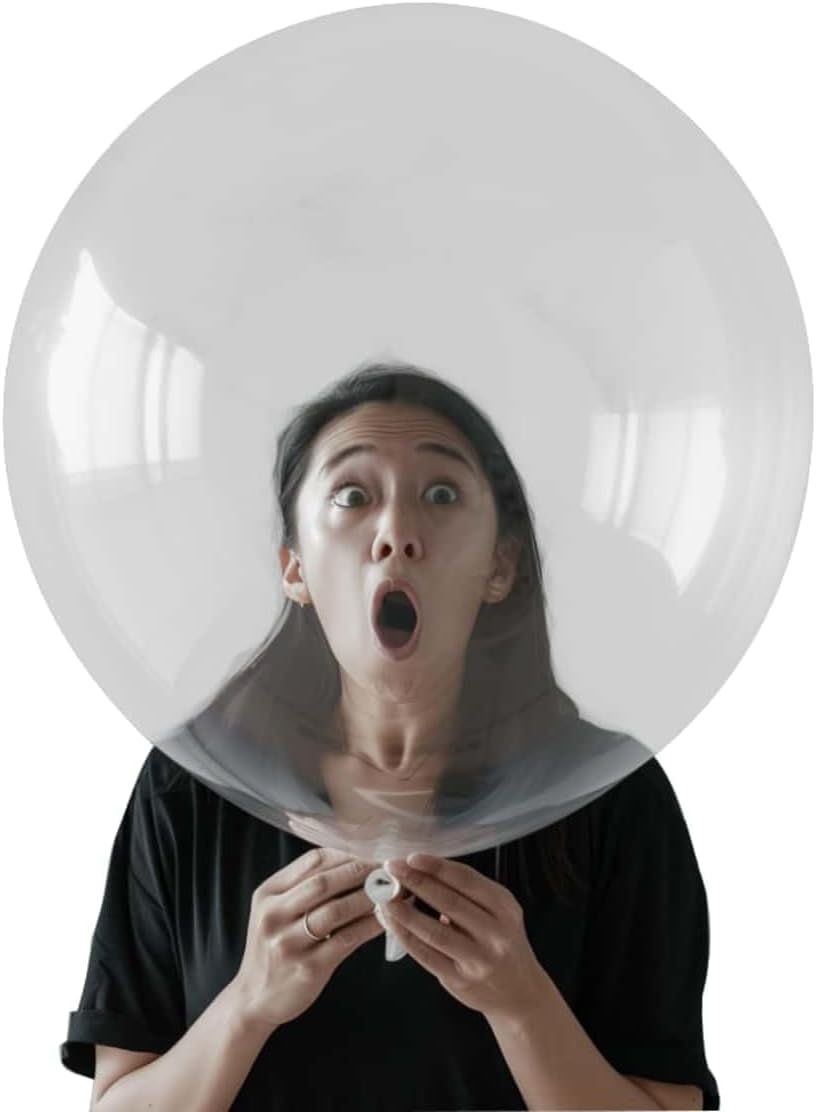 30 Pack Clear Balloons 36 Inch Clear Latex Party Large Balloon Bulk for Various Party Events