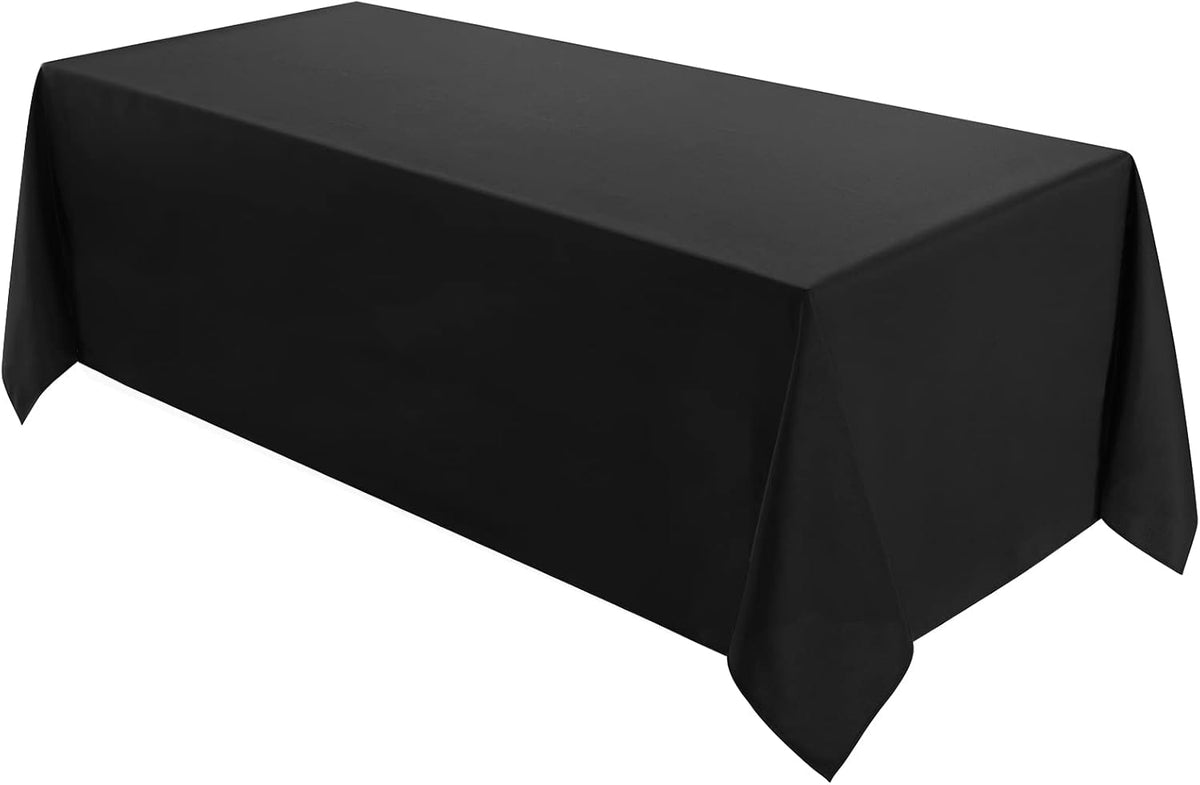 VidaFete Tablecloth 90 * 132inch Rectangle Table Cloth Polyester, Stain Wrinkle Resistant Polyester
