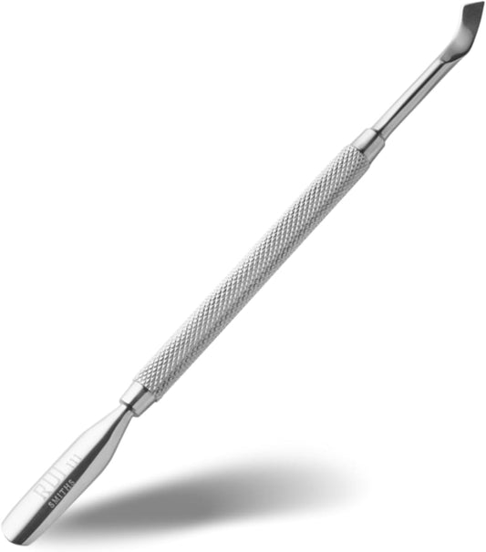 Rui Smiths Pro Cuticle Pusher with 2 Ends - Stainless Steel Manicure Tool - Style 111