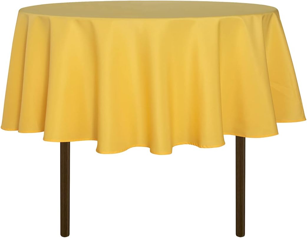sancua Round Tablecloth - 48 Inch - Water Resistant Spill Proof Washable Polyester Table Cloth