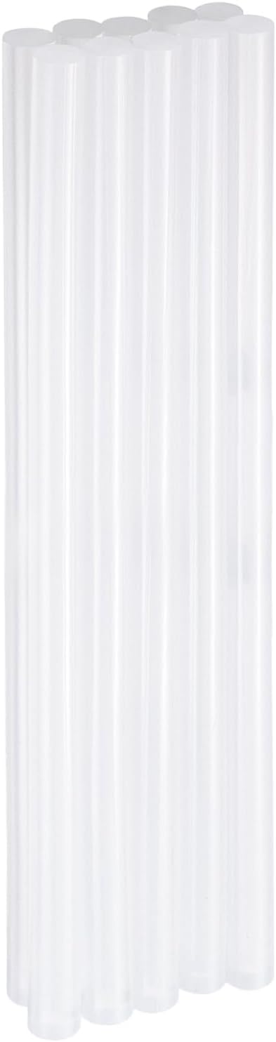 HARFINGTON 10pcs Hot Glue Sticks 0.43" Dia x 11.02" Long EVA Mini Hot Melt Adhesive Glue Stick for