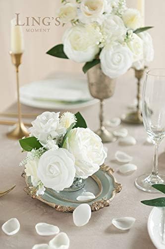 Ling's Moment Rose Petals, Silk Flower Petals for Wedding/Aisle/Flower Girl Baskets/Table