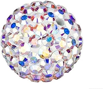 100pcs Adabele Grade A Suncatcher Crystal Rhinestone Pave Loose Beads 12mm Clear AB Polymer Clay