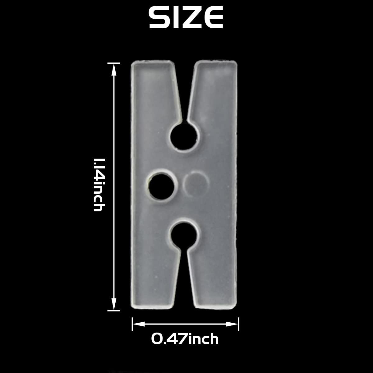 GXXMEI 300PCS Plastic Balloon Clips Ties for Sealing, H Shape Bulk Balloon Ties clips Tool for