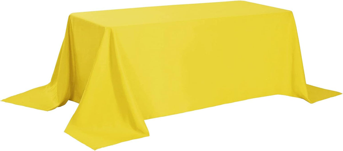 Rectangle Tablecloth 90x132 inch Washable Polyester Fabric Table Cloth for Wedding Party Dining