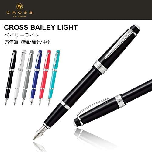Cross Bailey Light Refillable Fountain Presented in a Everyday Gift Box - Medium Point, Black Ink