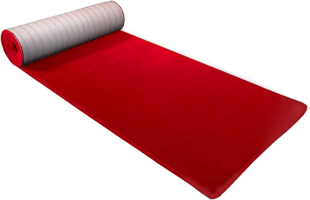 BANNER BUZZ Hollywood Red Carpet Runner – Premium Non-Slip 3x15 ft Aisle Rug for Weddings, Parties