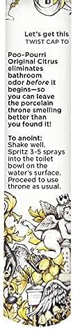 Poo-Pourri Before-You-Go In a Pinch Toilet Spray, Travel Essentials, Original Citrus .34 Fl Oz, Up