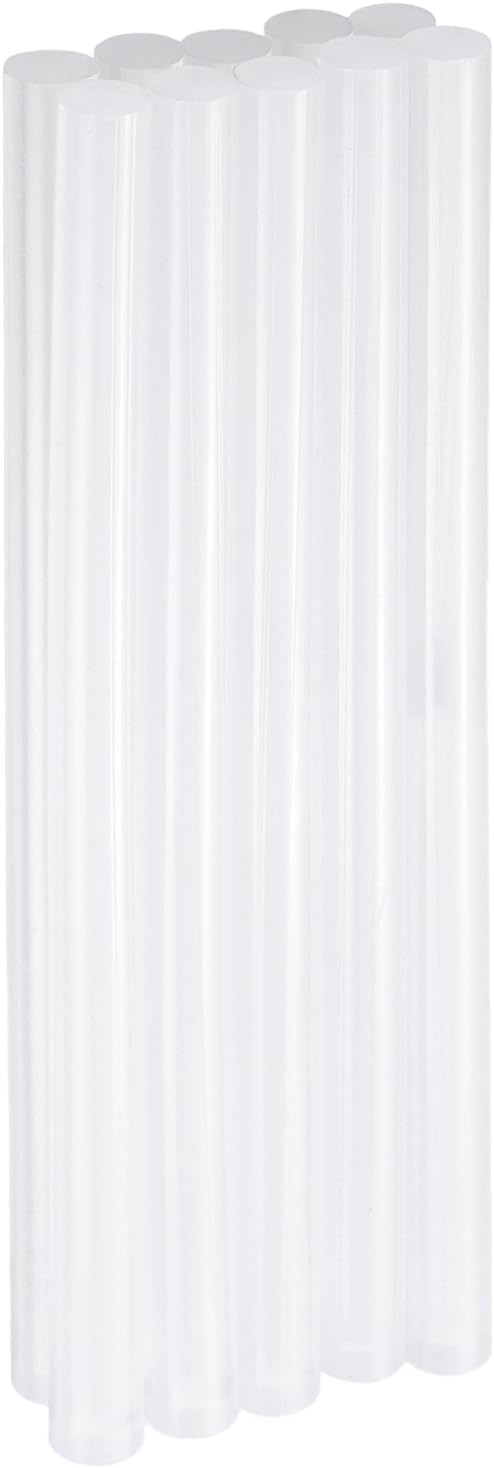 HARFINGTON 10pcs Hot Glue Sticks 0.43" Dia x 7.87" Long EVA Mini Hot Melt Adhesive Glue Stick for