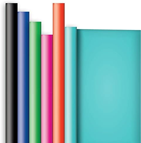 Jillson Roberts 6 Roll-Count All-Occasion Solid Color Gift Wrap Available in 10 Different