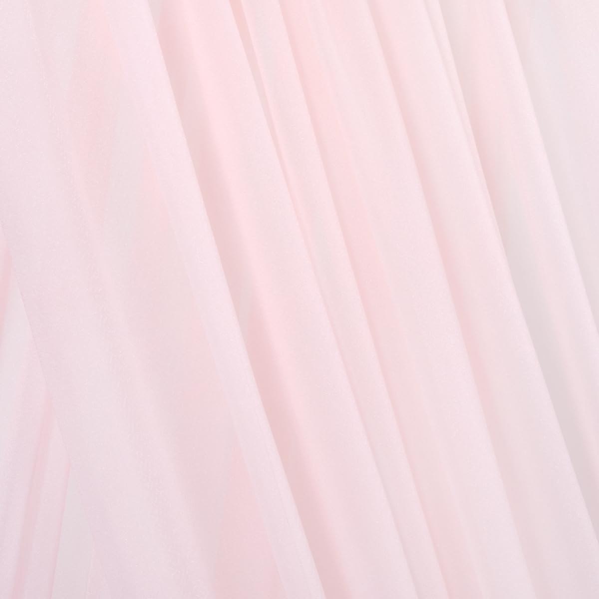 Pink Elegant Arch Draping Fabric 2 Panels Outdoor 29" × 20Ft Sheer Chiffon Curtain Drapes for Fall