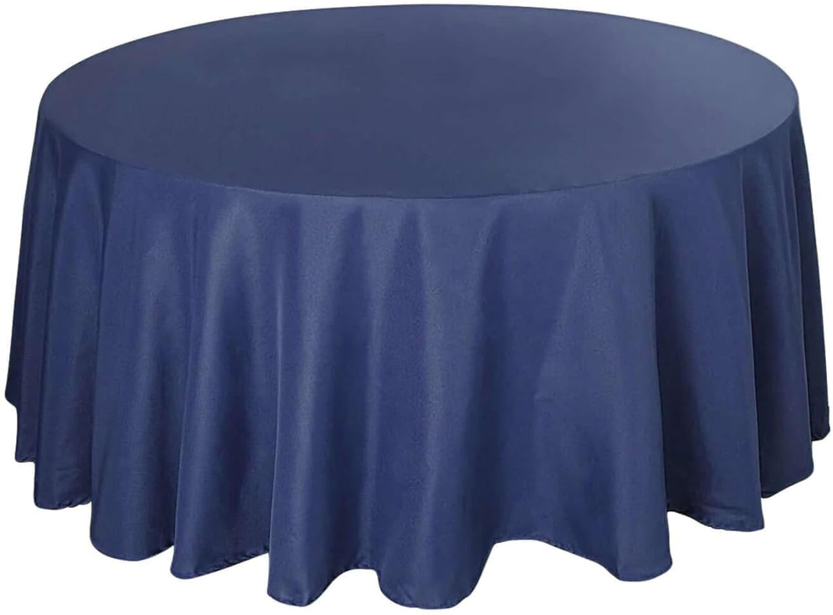 Efavormart Round Tablecloth, 132 Inch Stain & Wrinkle Resistant Washable Table Cloth, Decorative