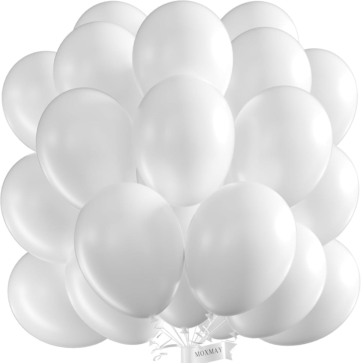 White Balloons 50pcs 12" Party Decoration Matte Latex Balloonfor Birthday Wedding Engagement