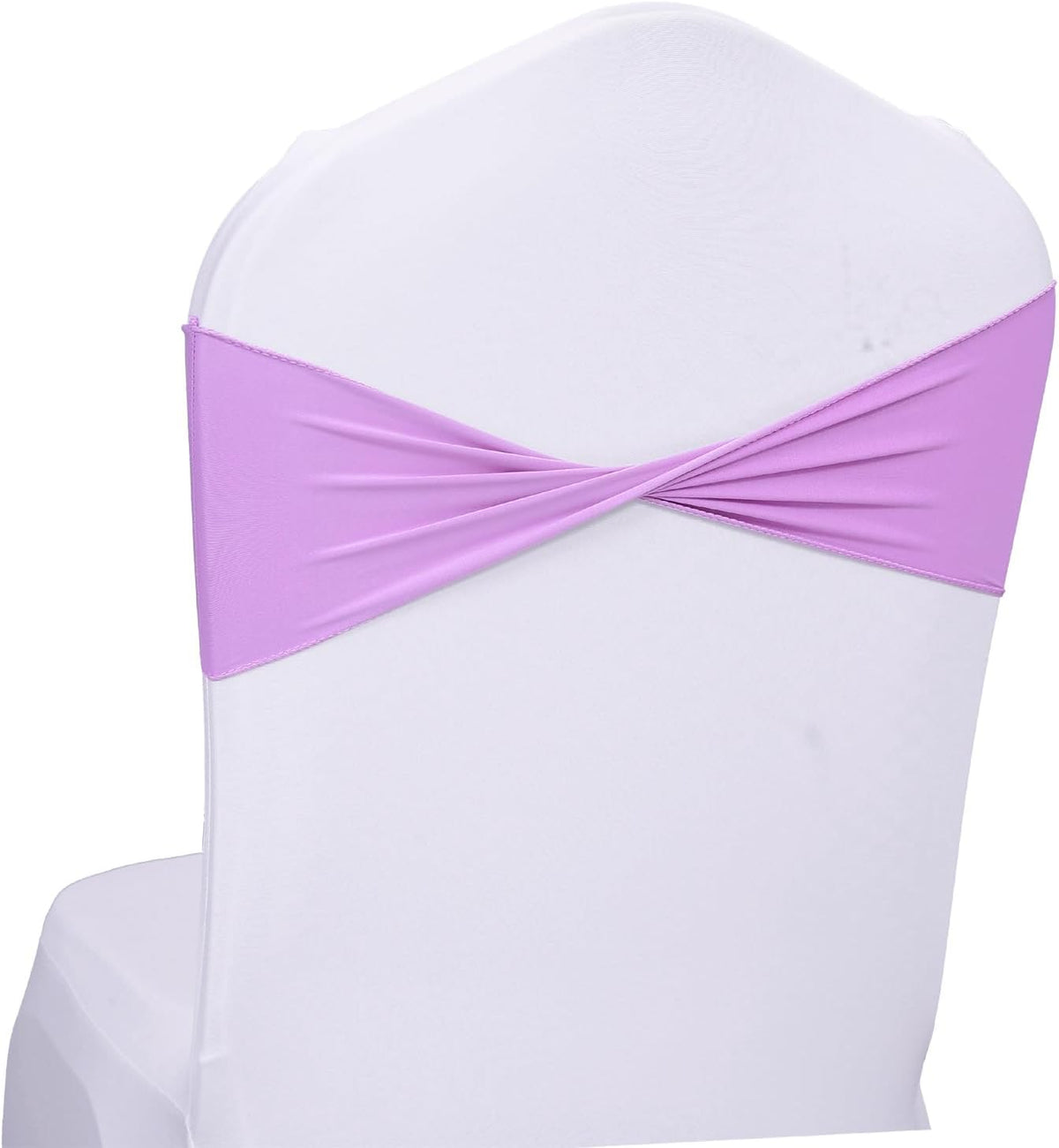 MDS Pack of 250 Spandex Chair Sashes Bows Elastic Stretch Dining Chair Bands Ties Without Slider