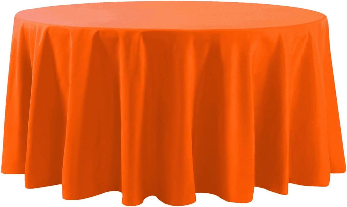 120 inch Round Tablecloth Washable Polyester Table Cloth Decorative Table Cover for Wedding Party