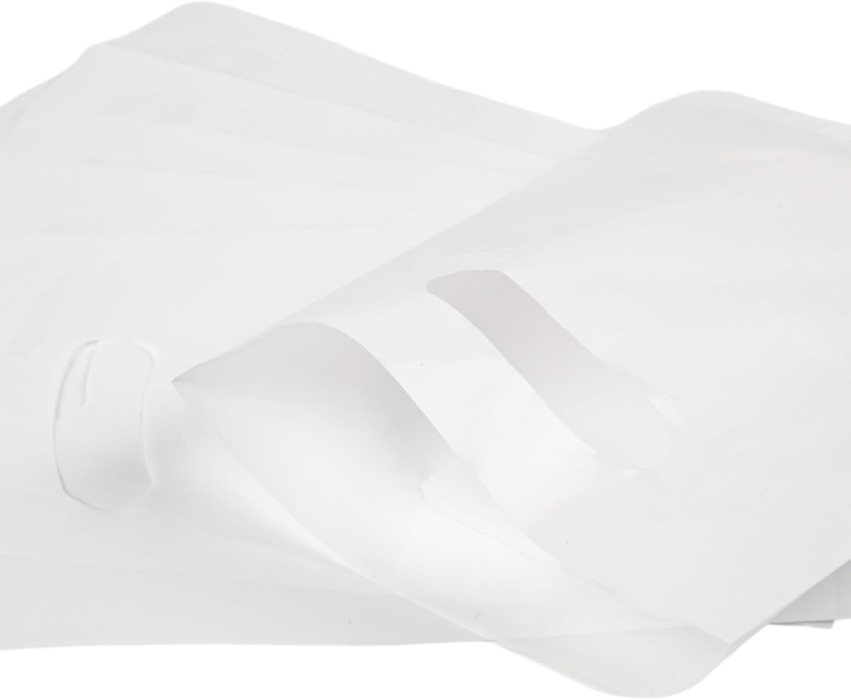 100 PCS White Small Gift Bags, 6"x8" Party Favor Goodie Bags, Treat Retail Pouches with Handle for