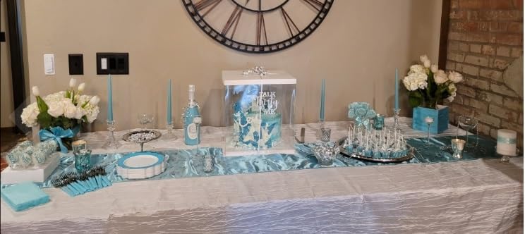 YOUR CHAIR COVERS - 60 x 102 inch Rectangular Crinkle Taffeta Tablecloth - White, Rectangle Table