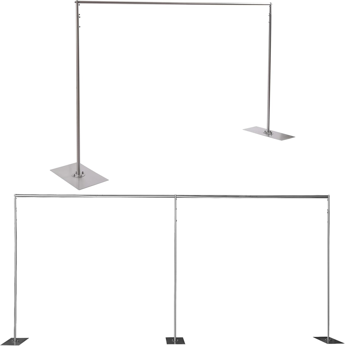 20ft x 10ft Adjustable Telescopic Heavy Duty Portable Pipe and Drape Backdrop Stand Photography