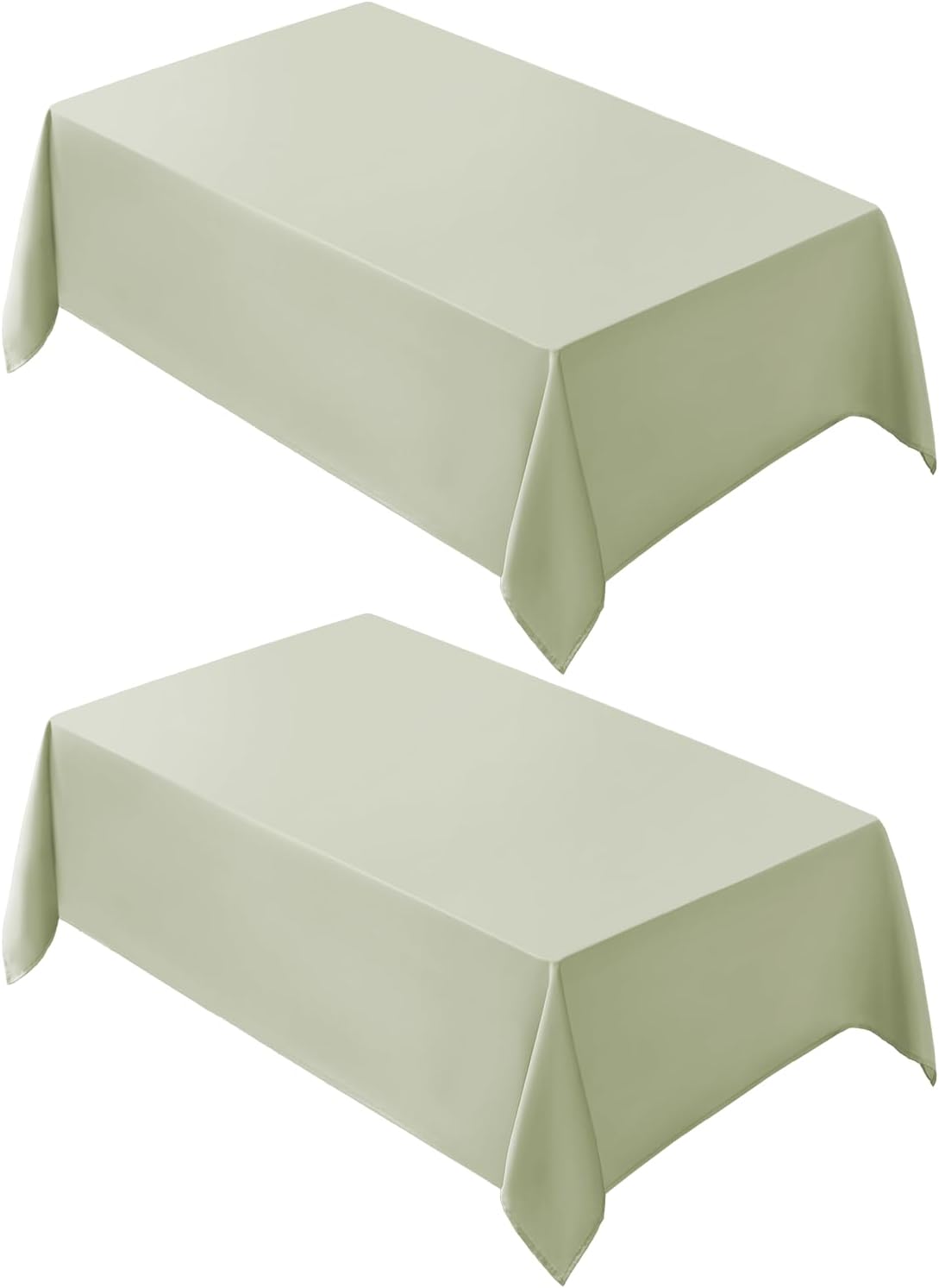 VidaFete Tablecloth 2 Pack 90*132inch Rectangle Table Cloth Polyester, Stain Wrinkle Resistant