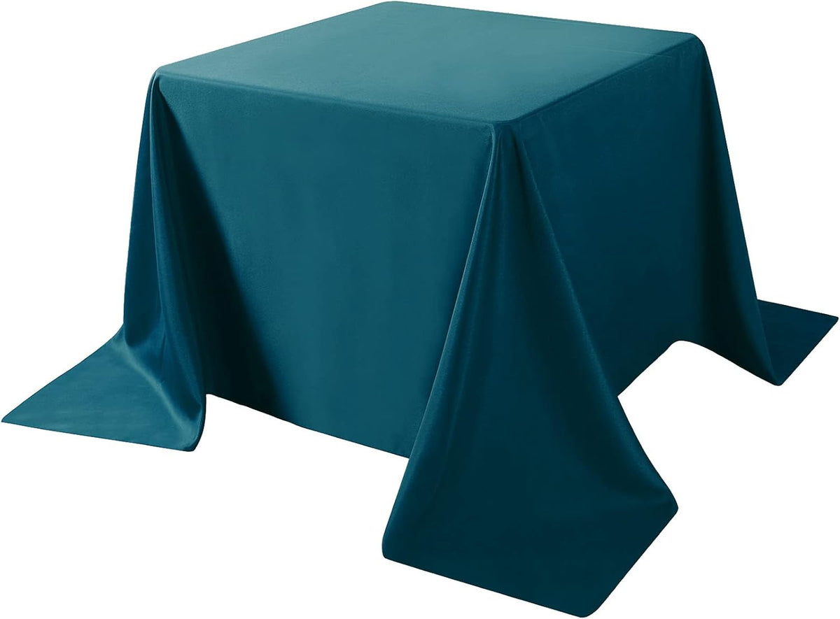 Cupuamon Square Tablecloth 52x52 inch Washable Polyester Fabric Table Cloth for Wedding Party
