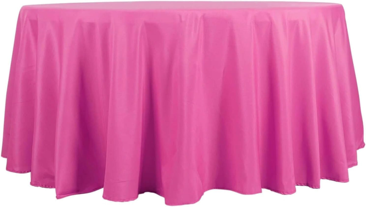 Efavormart Round Tablecloth, 132 Inch Stain & Wrinkle Resistant Washable Table Cloth, Decorative