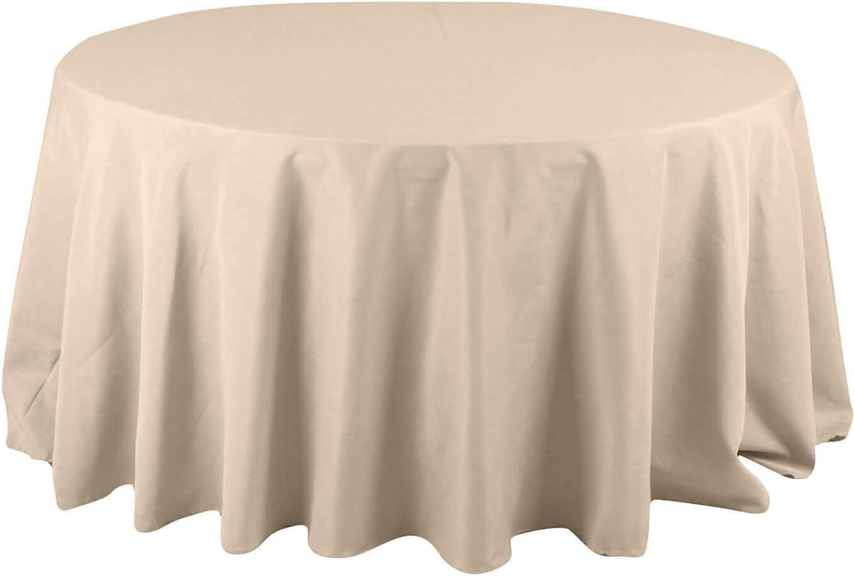 Efavormart Round Tablecloth, 132 Inch Stain & Wrinkle Resistant Washable Table Cloth, Decorative