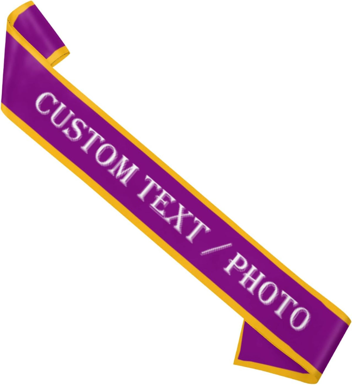 Custom Sash,Personalized Birthday Sash with Text Photo,Customized Bachelorette Sash Quote Sash