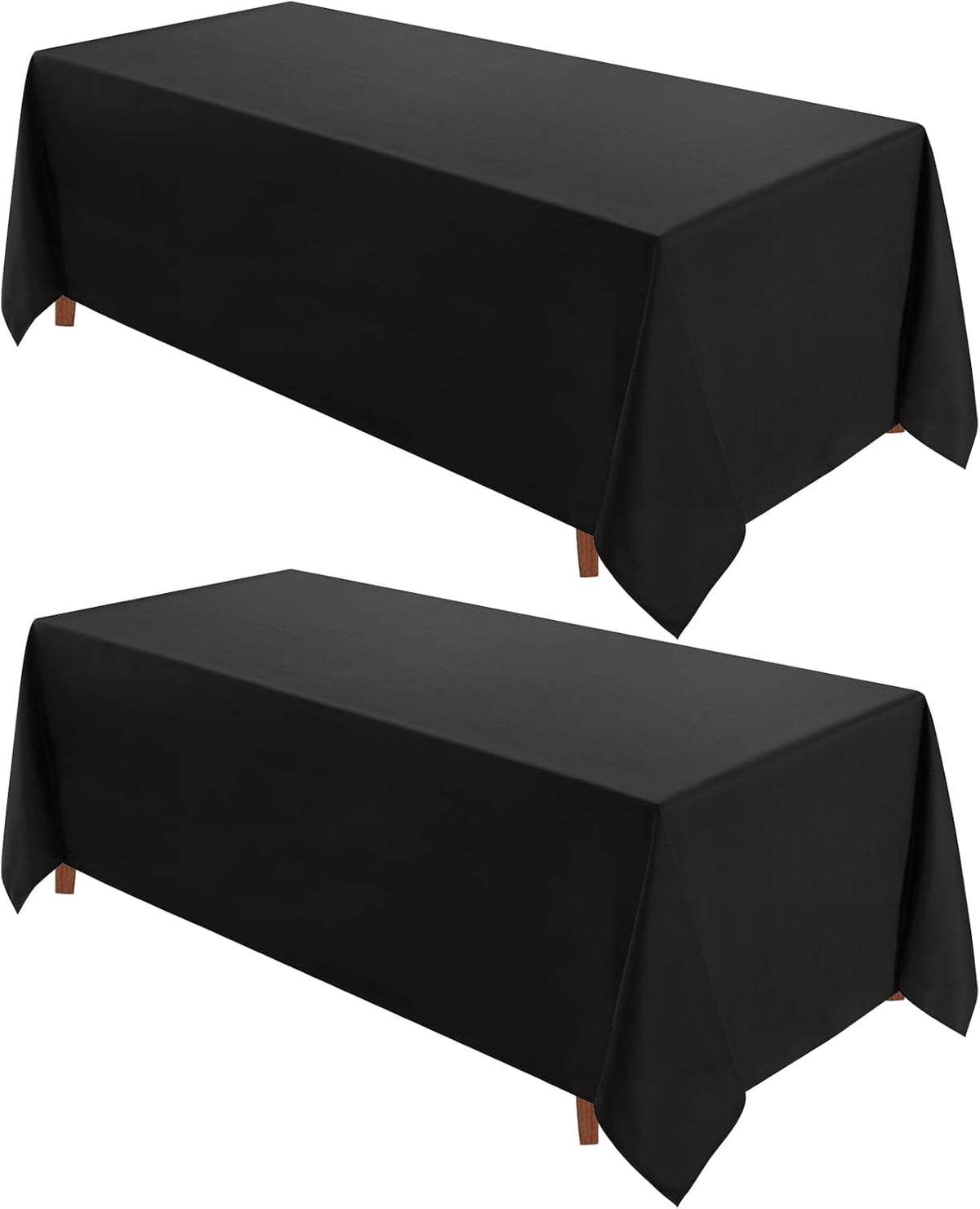 VidaFete 90 * 156inch 2pack Rectangle Table Cloth Polyester, Stain Wrinkle Resistant Dining Table