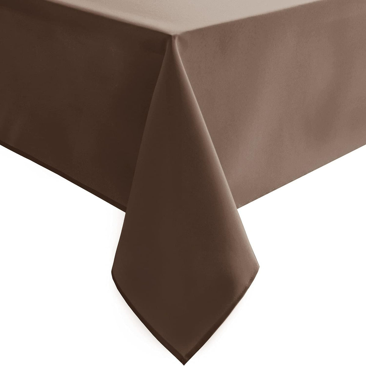 Hiasan Tan Rectangle Tablecloth - Waterproof Washable Polyester Fabric Table Cloth for Buffect