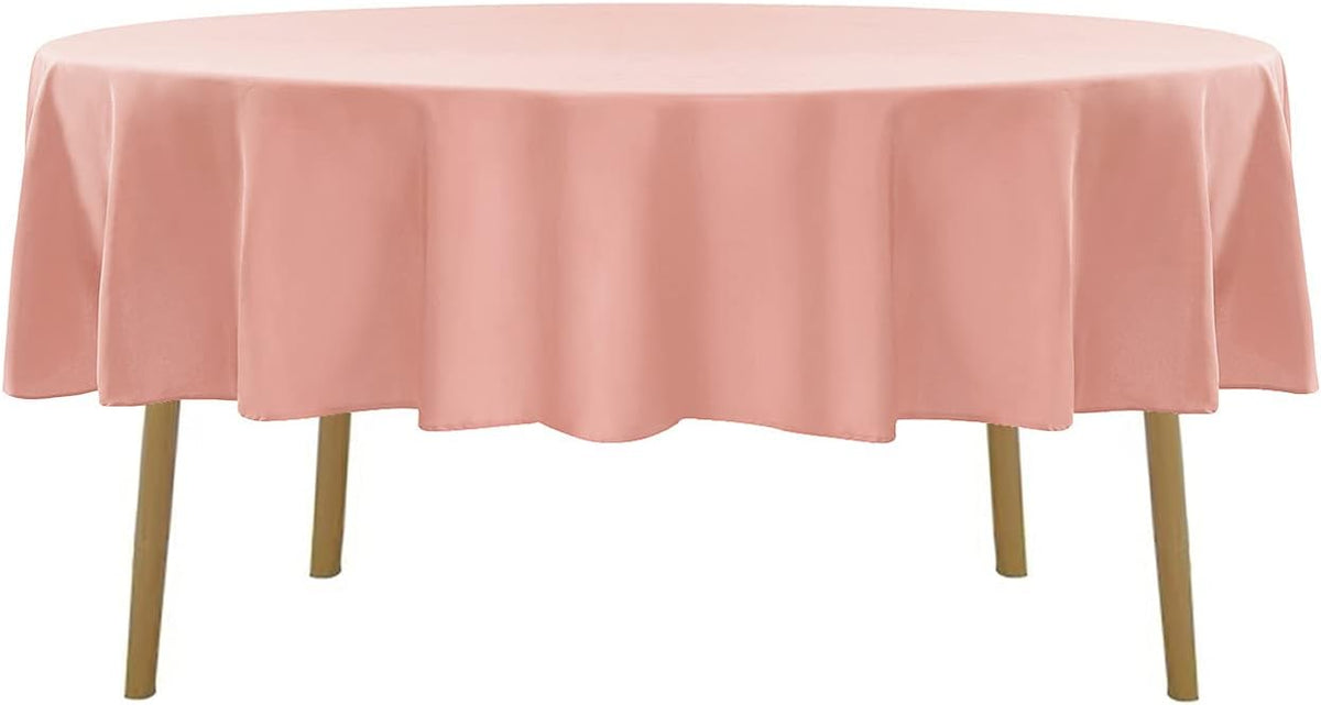 90 inch Round Tablecloth Washable Polyester Table Cloth Decorative Table Cover for Wedding Party