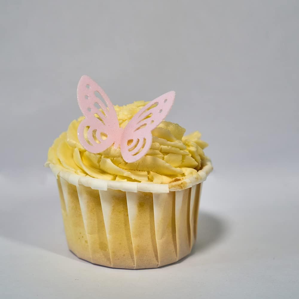 Edible Flowers Edible leaves &Edible butterflies Wafer Paper Cake Cupcake Toppers for Decorating