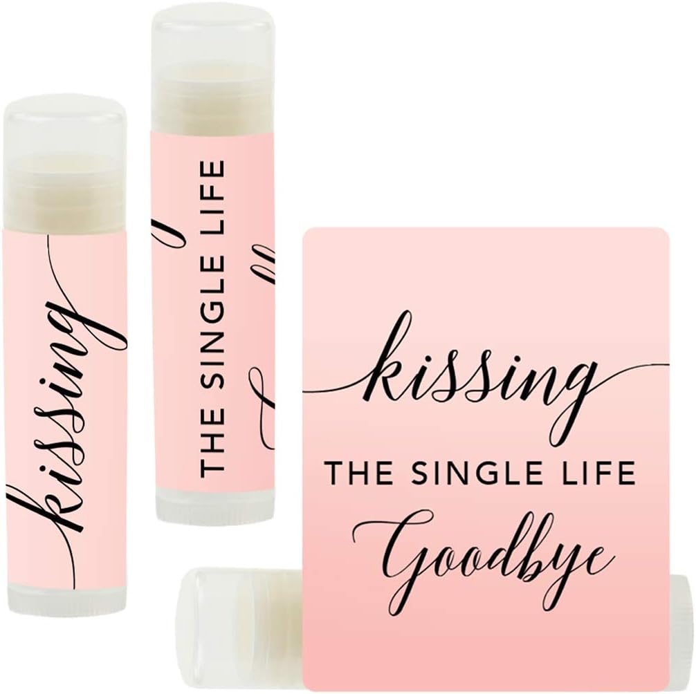 Andaz Press Blush Pink Rose Elegant Bridal Shower Engagement Party, Lip Balm Chapstick Favors