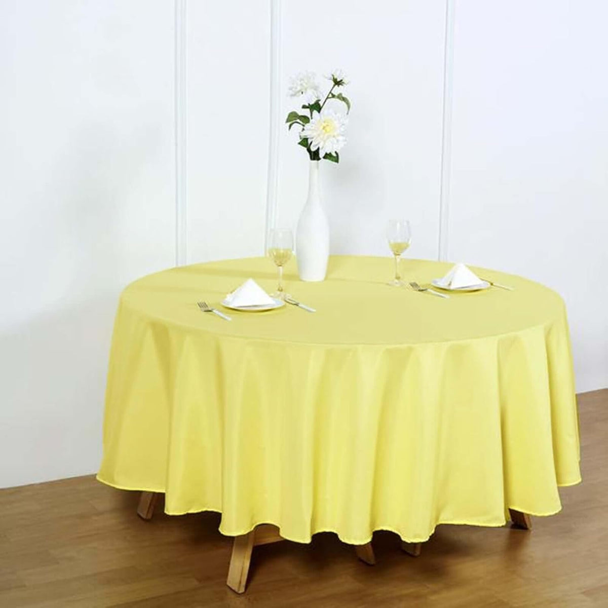 Efavormart Round Tablecloth, 90 Inch Stain & Wrinkle Resistant Washable Table Cloth, Decorative