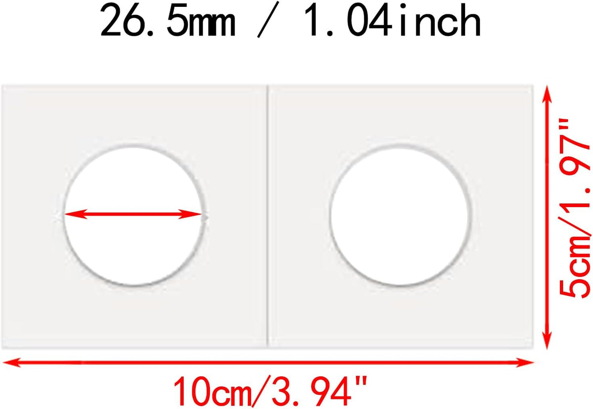 200 PCS Premium Cardboard Coin Flips 2 x 2 inch Coin Collection Supplies for Small Dollar, Mylar